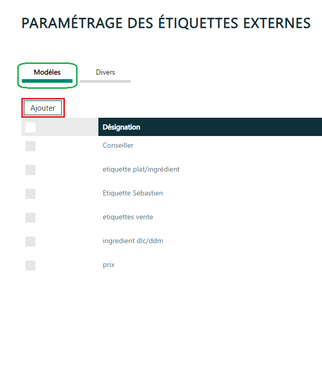 Haccp Web V Comment G Rer Mes Mod Les D Tiquettes Externes Hygiene Expert